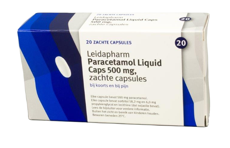Leidapharm Paracetamol 500 mg Liquid Caps afbeelding