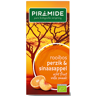 Piramide Thee Rooibos Perzik & Sinaasappel 20ZK Piramide Thee Rooibos Perzik & Sinaasappel 20ZK