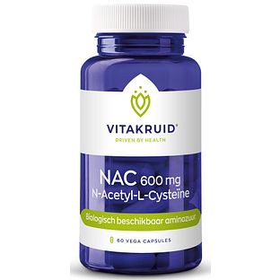 Vitakruid NAC 600 mg N-Acetyl-L-Cysteïne 60VCP