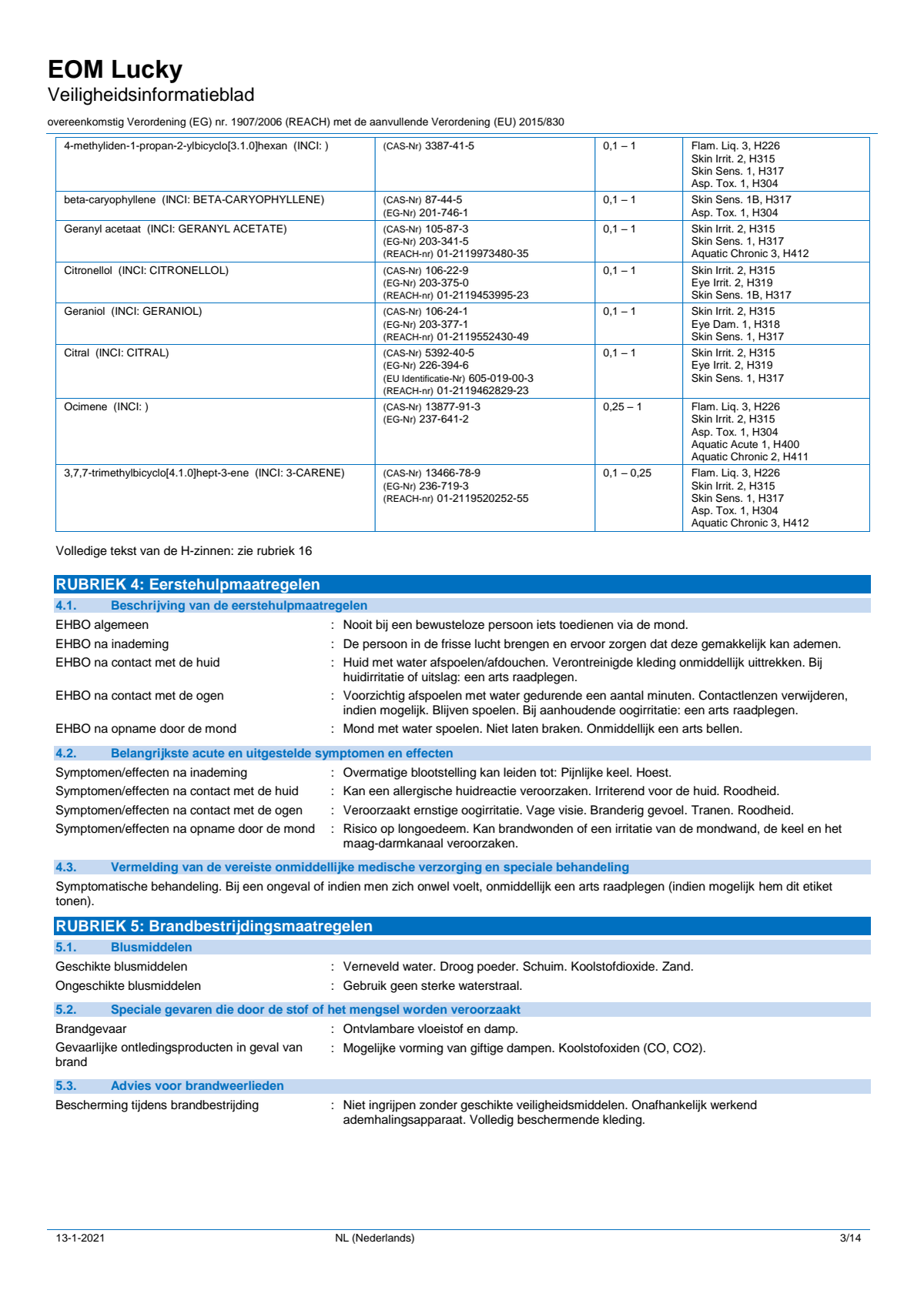 Essentiële Olie Lucky afbeelding van document #3, label