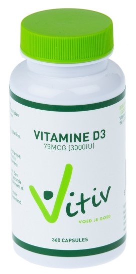 Vitiv Vitamine D3 3000iu Capsules afbeelding 1