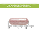 BlaseBerry Cranberry & D-Mannose & Hibiscus Capsules 50CP afmeting capsule BlaseBerry Cranberry & D-Mannose & Hibiscus Capsules 50CP afmeting capsule