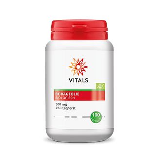 Vitals Borageolie Biologisch Capsules 100ST