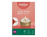 Bolsius Theelicht Golden Maxi Lights 12ST