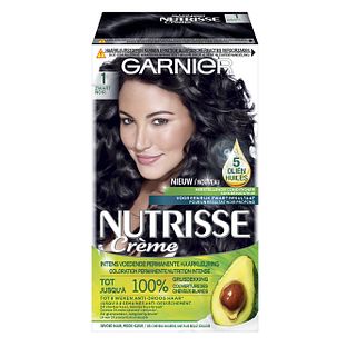 Garnier Nutrisse Crème Permanente Haarverf 1 Zwart 1ST