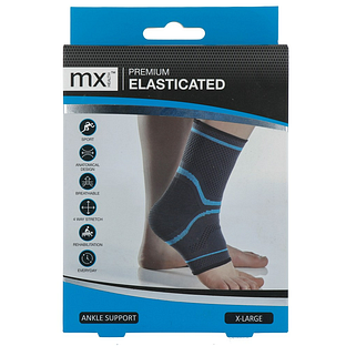 MX Health Premium Elasticated Ankle Support XL 1ST MX Health Premium Elasticated Ankle Support XL 1ST
