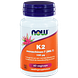 NOW Vitamine K2 Menachinon 7 100mcg Vegicaps 60CP