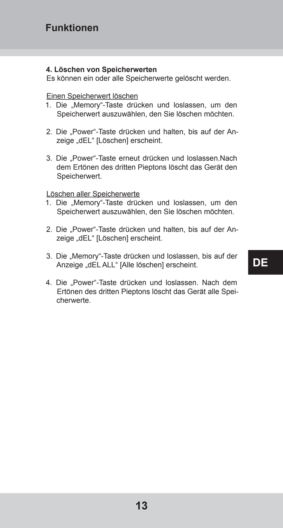 Bovenarm Bloeddrukmeter Desktop afbeelding van document #13, instructions
