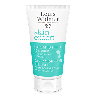 Louis Widmer Skinexpert Carbamide Forte 18 % Ureum Voetencrème Tegen Eelt Zonder Parfum 50ML