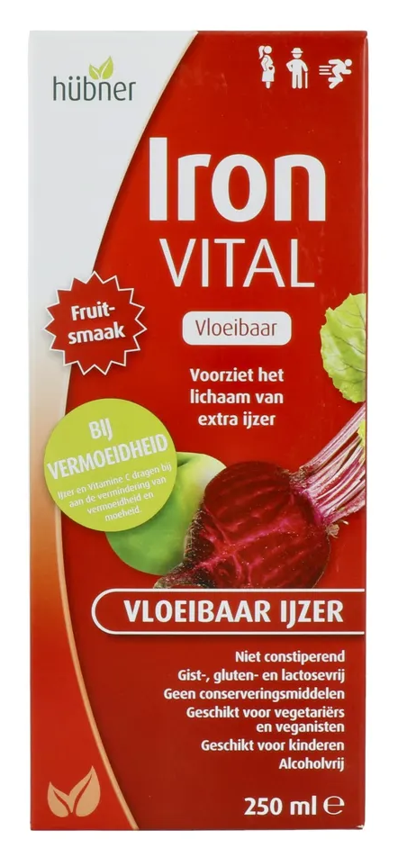 Hubner Iron Vital Vloeibaar IJzer 250ML