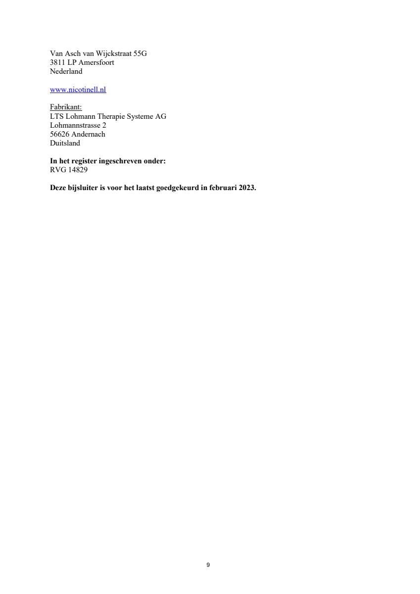 Pleisters Combi voor zware roker - 21 mg + 14 mg + 7 mg - afbeelding van document #9, leaflet