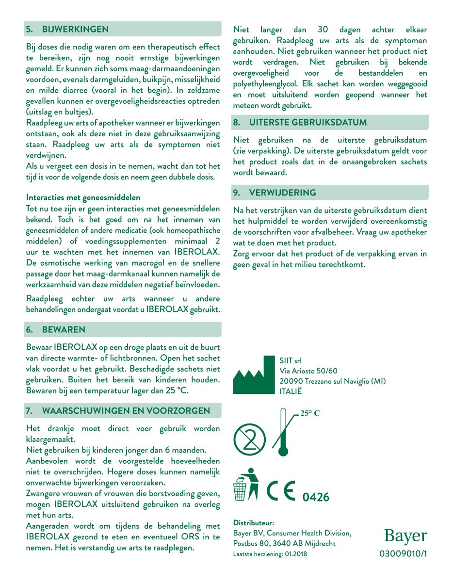 Poeder Sachets afbeelding van document #2, instructions