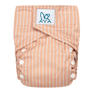 Bumbuns Easy Herbruikbare Luier Stripes Apricot Klittenband 1ST
