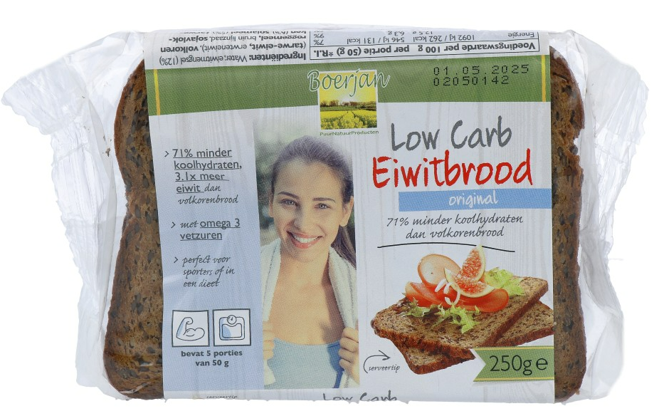 Boerjan Low Carb Eiwitbrood afbeelding
