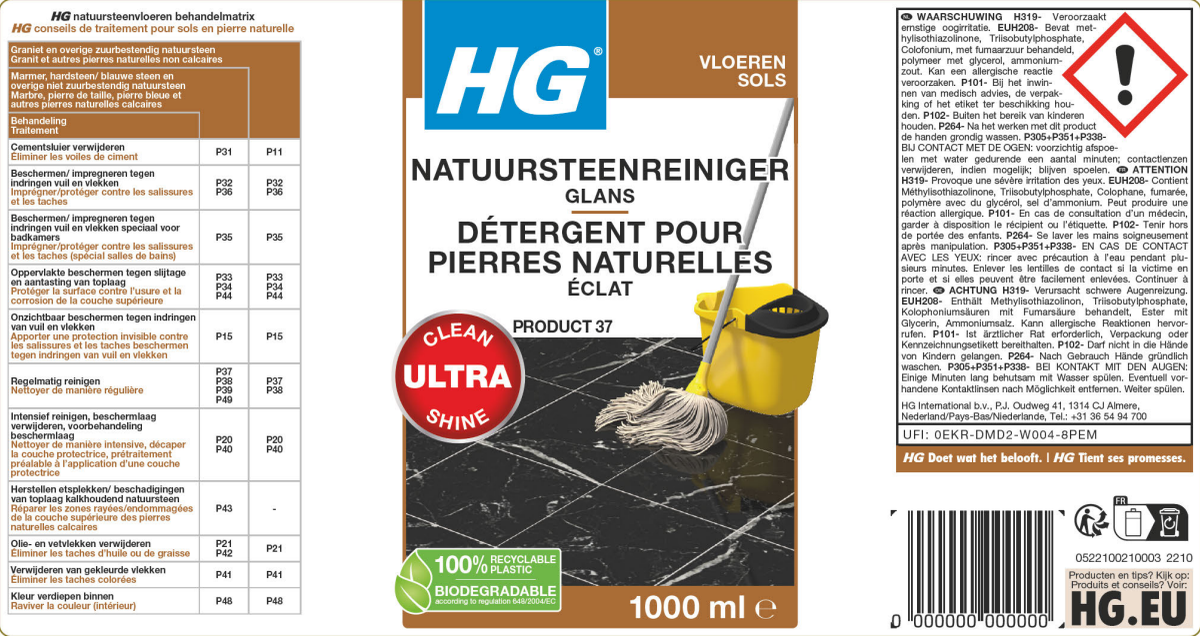 Vloeren Natuursteenreiniger Glans afbeelding van document #1, label