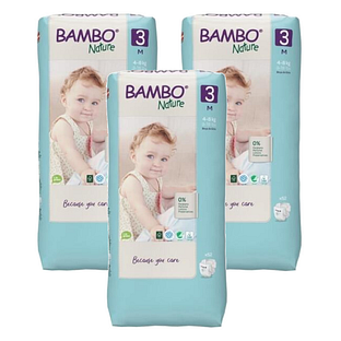 Bambo Nature Luiers Maat 3 M - Multiverpakking 3x52ST Bambo Nature Luiers Maat 3 M - Multiverpakking 3x52ST