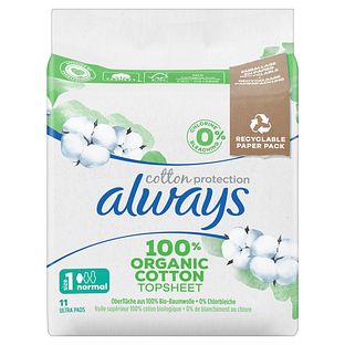 Always Cotton Protection Ultra Maandverband Size 1 11ST