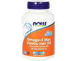 NOW Omega-3 Max Visolie met D3 Softgels 90SG NOW Omega-3 Max Visolie met D3 Softgels 90SG