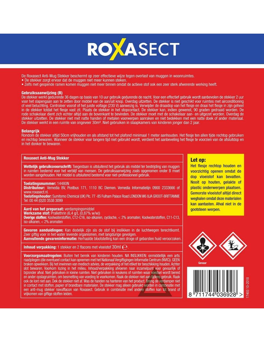 Voordeelpak Anti-Mug Stekker + 2 Navullingen afbeelding van document #1, label
