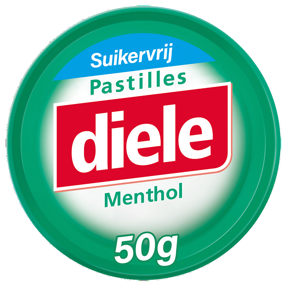 Diele Pastilles Groen Menthol Suikervrij afbeelding