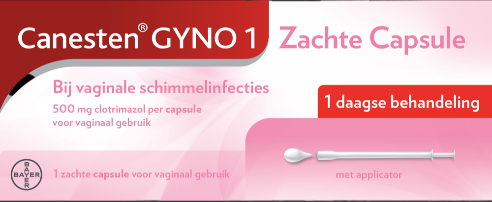 Canesten Gyno 1 Zachte Capsule - 1 daagse behandeling afbeelding