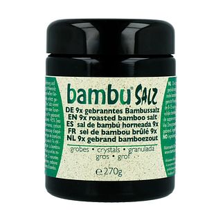 Bambu Salz Bamboezout Grof 9x Gebrand 270GR Bambu Salz Bamboezout Grof 9x Gebrand 270GR