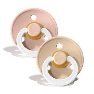 BIBS Glow Fopspeen 6-18 Maanden Vanilla/Blush 2ST BIBS Glow Fopspeen 6-18 Maanden Vanilla/Blush 2ST