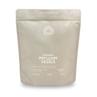 Mattisson HealthStyle Organic Psylliumvezels 750GR Mattisson HealthStyle Organic Psylliumvezels 750GR