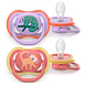 Avent Ultra Air Fopspeen Kameleon Aap 18M+ 2ST Fopspenen uit de verpakking