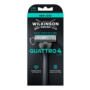 Wilkinson Quattro Essential 4 Blades Scheerapparaat 1ST Wilkinson Quattro Essential 4 Blades Scheerapparaat 1ST