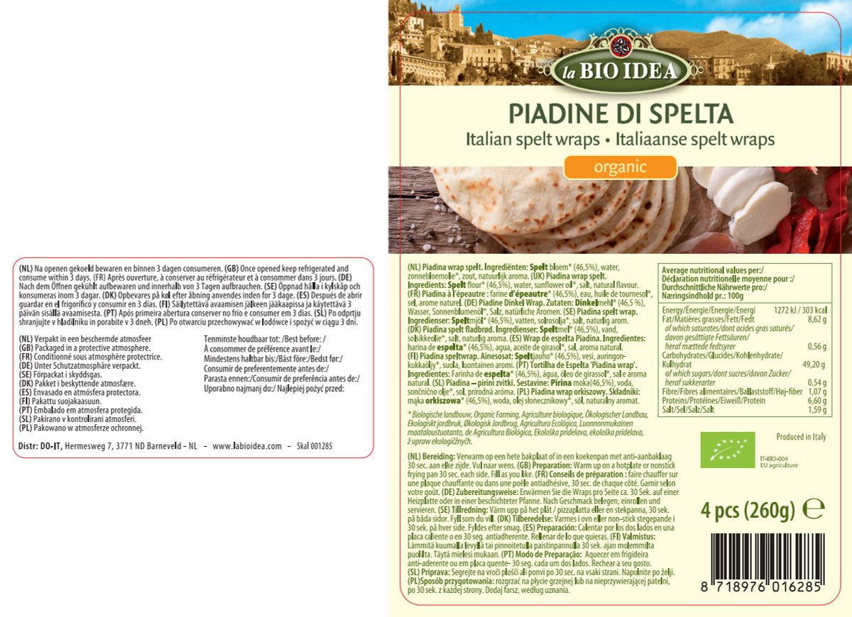 Wrap Spelt afbeelding van document #1, label