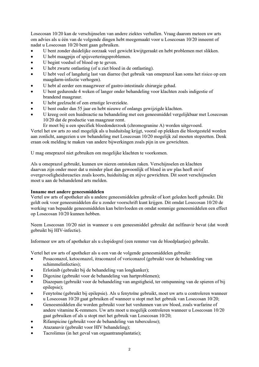 20mg Tabletten afbeelding van document #2, leaflet