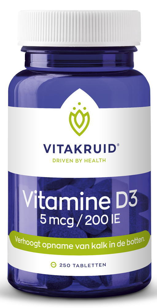 Vitakruid Vitamine D3 5 mcg / 200 IE Tabletten