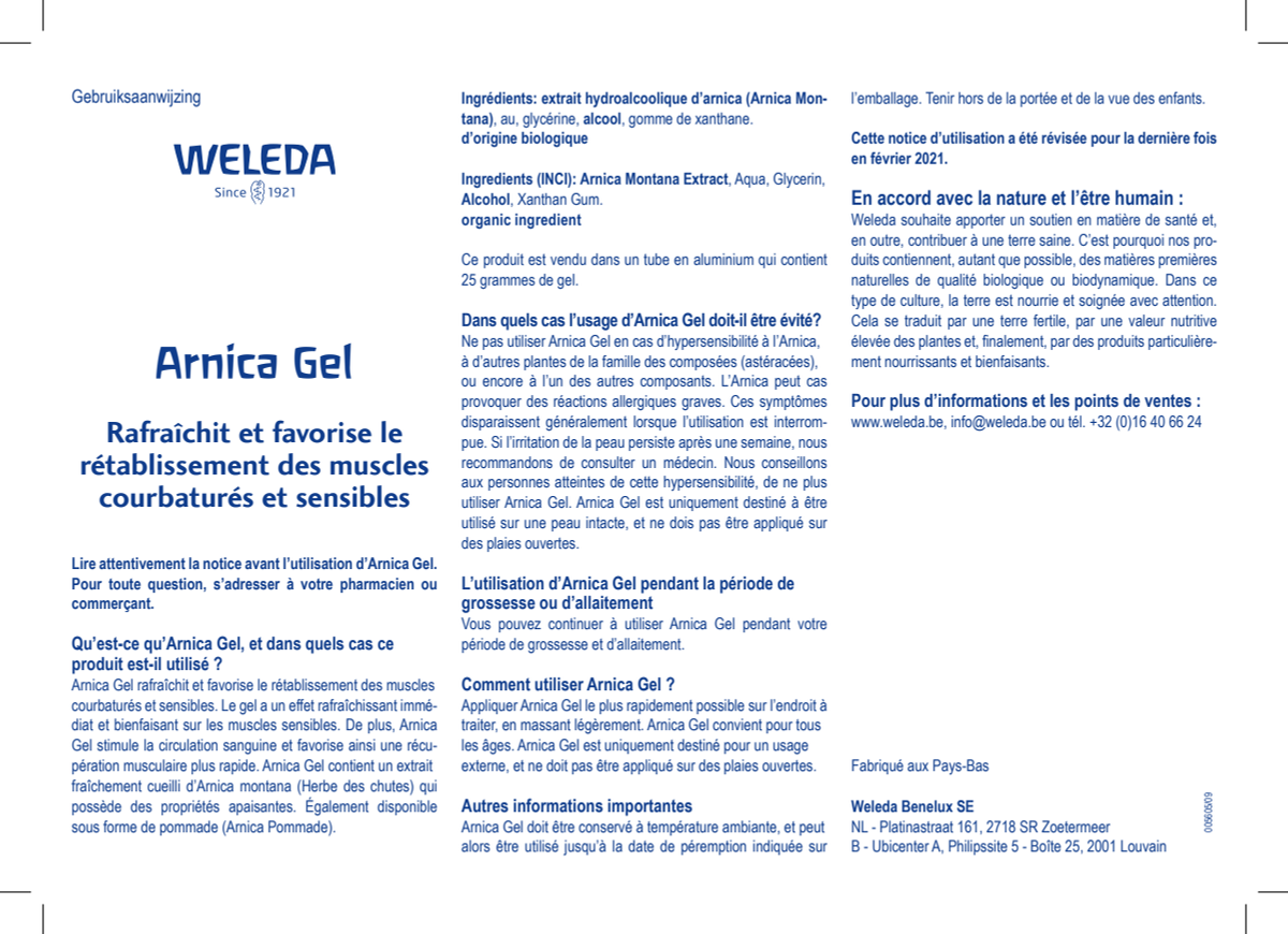 Arnica Gel afbeelding van document #2, instructions