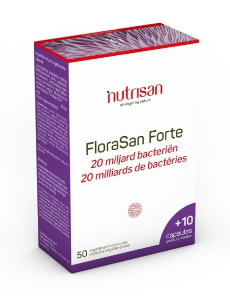 Nutrisan Florasan Forte 20 Miljard Bacteriën Capsules 60CP