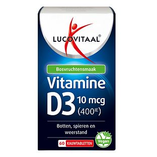 Lucovitaal Vitamine D3 10mcg Kauwtabletten 60KTB