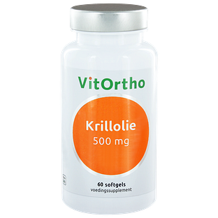 VitOrtho Krillolie 500mg Softgels 60SG VitOrtho Krillolie 500mg Softgels 60SG