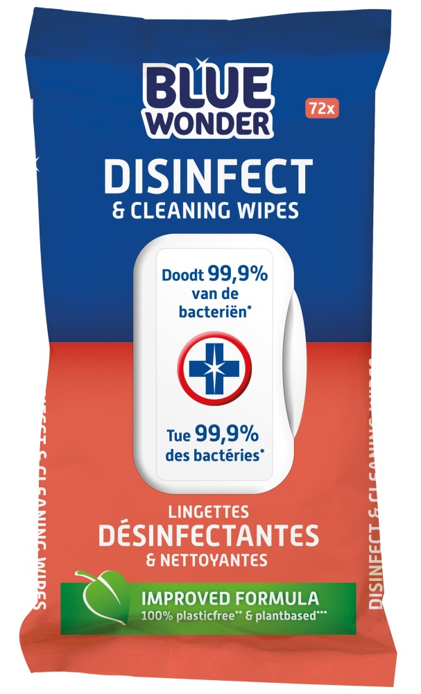 Blue Wonder Disinfect Schoonmaakdoekjes afbeelding