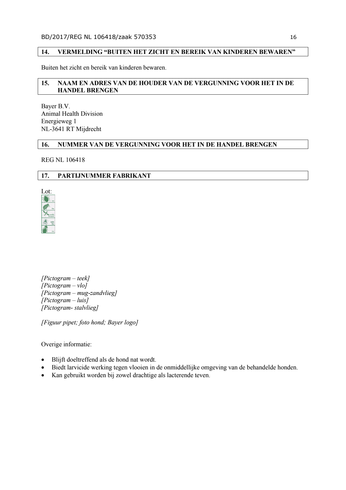 Hond 250/1250 Spot-on Solution afbeelding van document #16, instructions