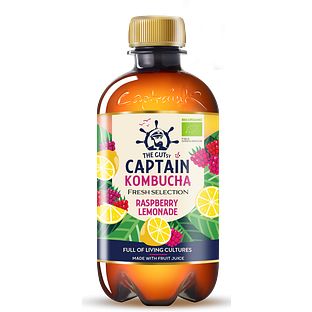 The GUTsy Captain Kombucha Raspberry Lemonade 400ML The GUTsy Captain Kombucha Raspberry Lemonade 400ML
