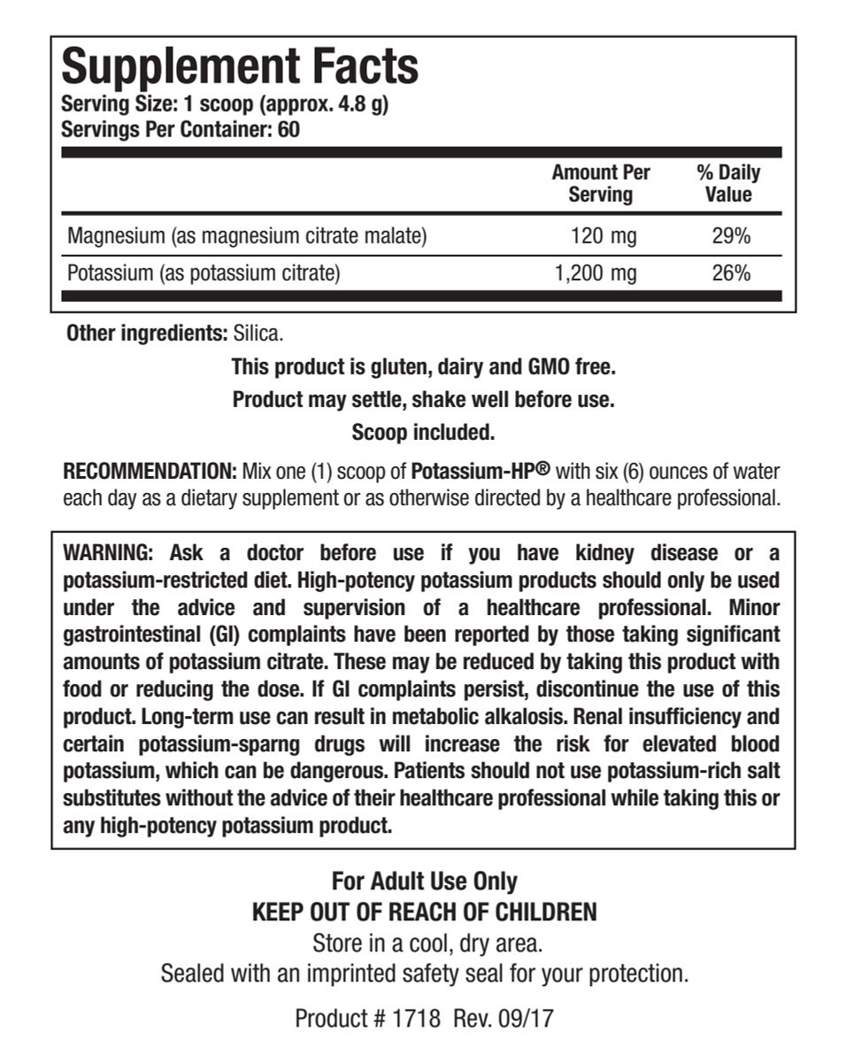 Potassium-HP Poeder afbeelding van document #1, label