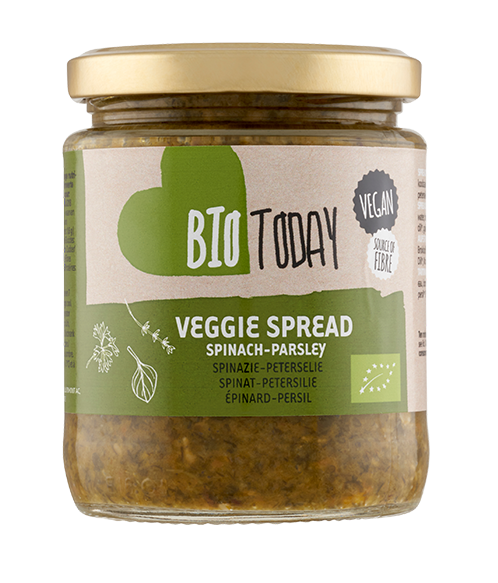 BioToday Veggie Spread Spinach-Parsley afbeelding