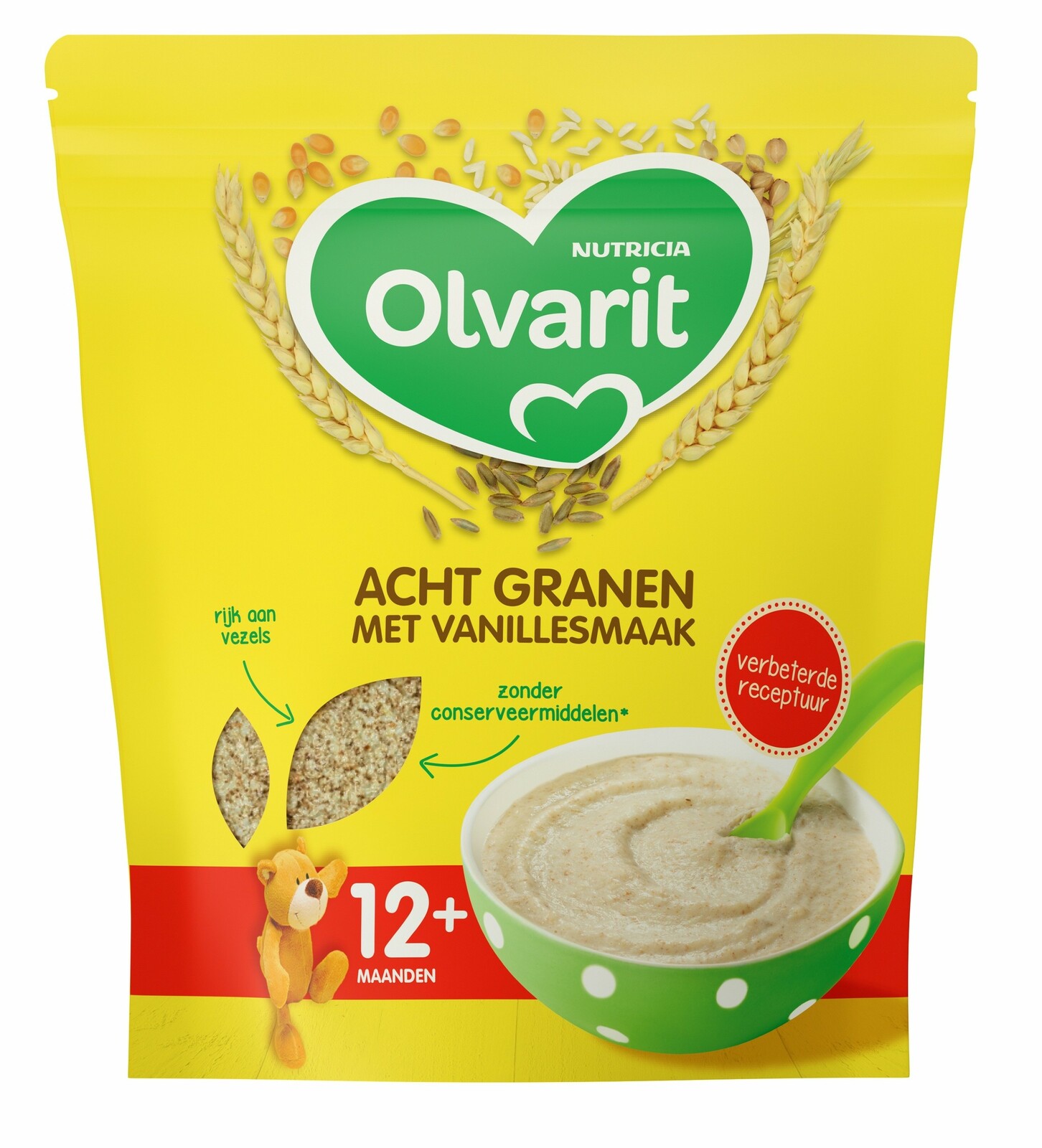 Olvarit 12m+ Acht Granen Vanille afbeelding