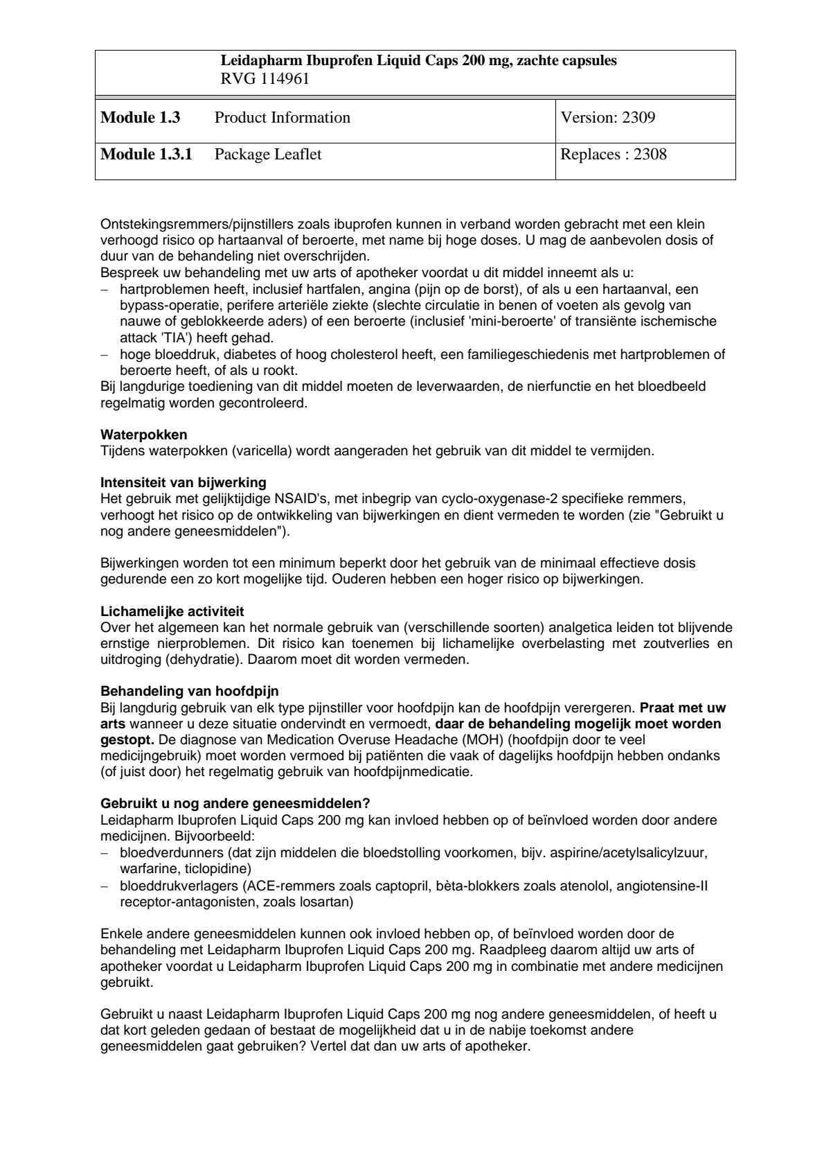 Ibuprofen 200mg Liquid Capsules afbeelding van document #3, leaflet