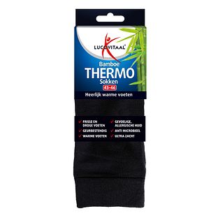 Lucovitaal Bamboe Thermosokken 43-46 1PR