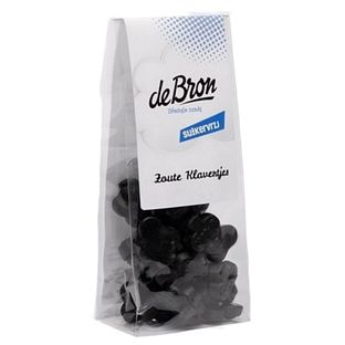 de Bron Zoute Klavertjes Suikervrij 90GR de Bron Zoute Klavertjes Suikervrij 90GR