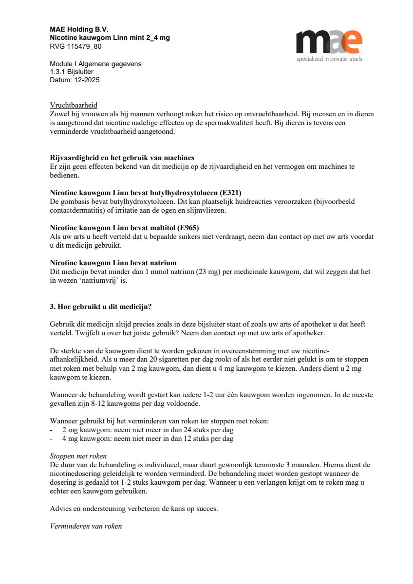 Nicotine Kauwgom Mint 4mg afbeelding van document #4, leaflet
