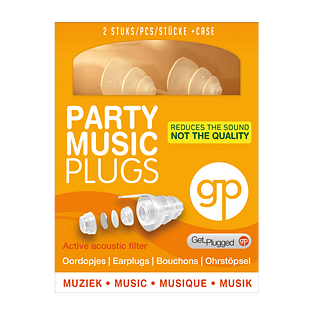 Get Plugged Party Music Plugs Oordopjes 1PR