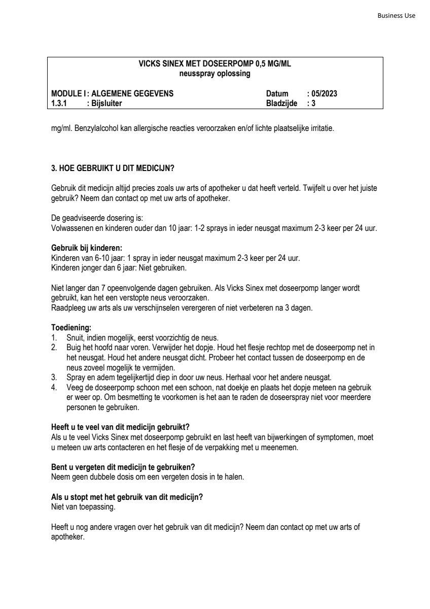 Sinex Doseerpomp afbeelding van document #3, leaflet