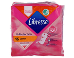 Libresse V-Protection Ultra Normal Maandverband 16ST Libresse V-Protection Ultra Normal Maandverband 16ST